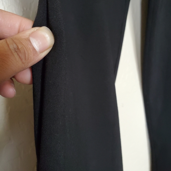 Betabrand Black Straight Leg Dress Yoga Pull On Pants Women's Size Large - Picture 3 of 7